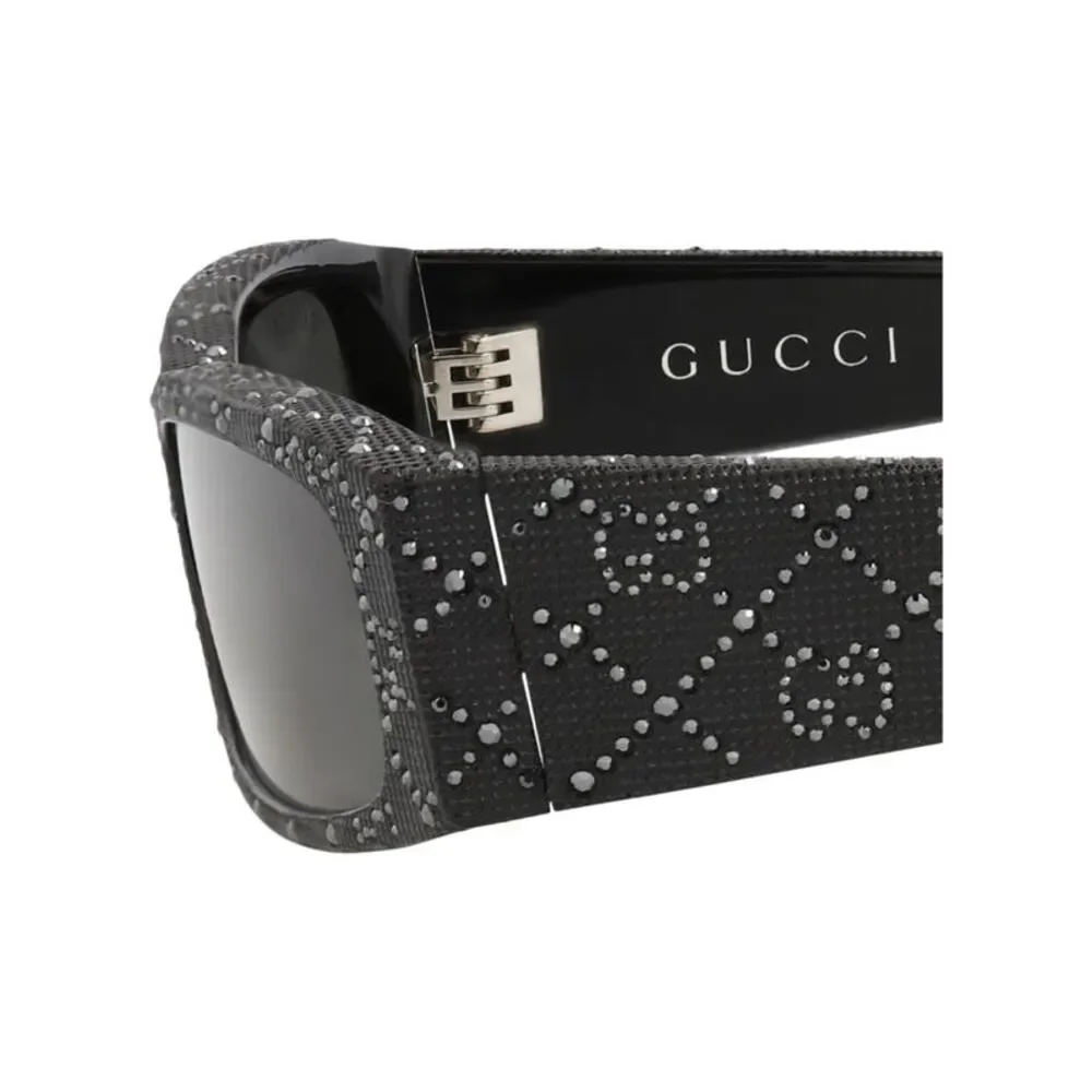 Gucci Square-Frame Recycled Acetate Sunglasses Black Mens
